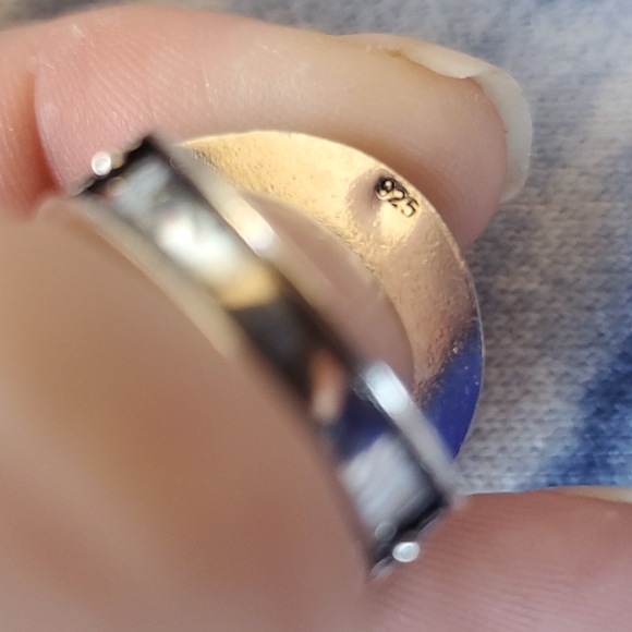 New Bi-Color Tourmaline 925 Silver Statement Ring. - Picture 5 of 15